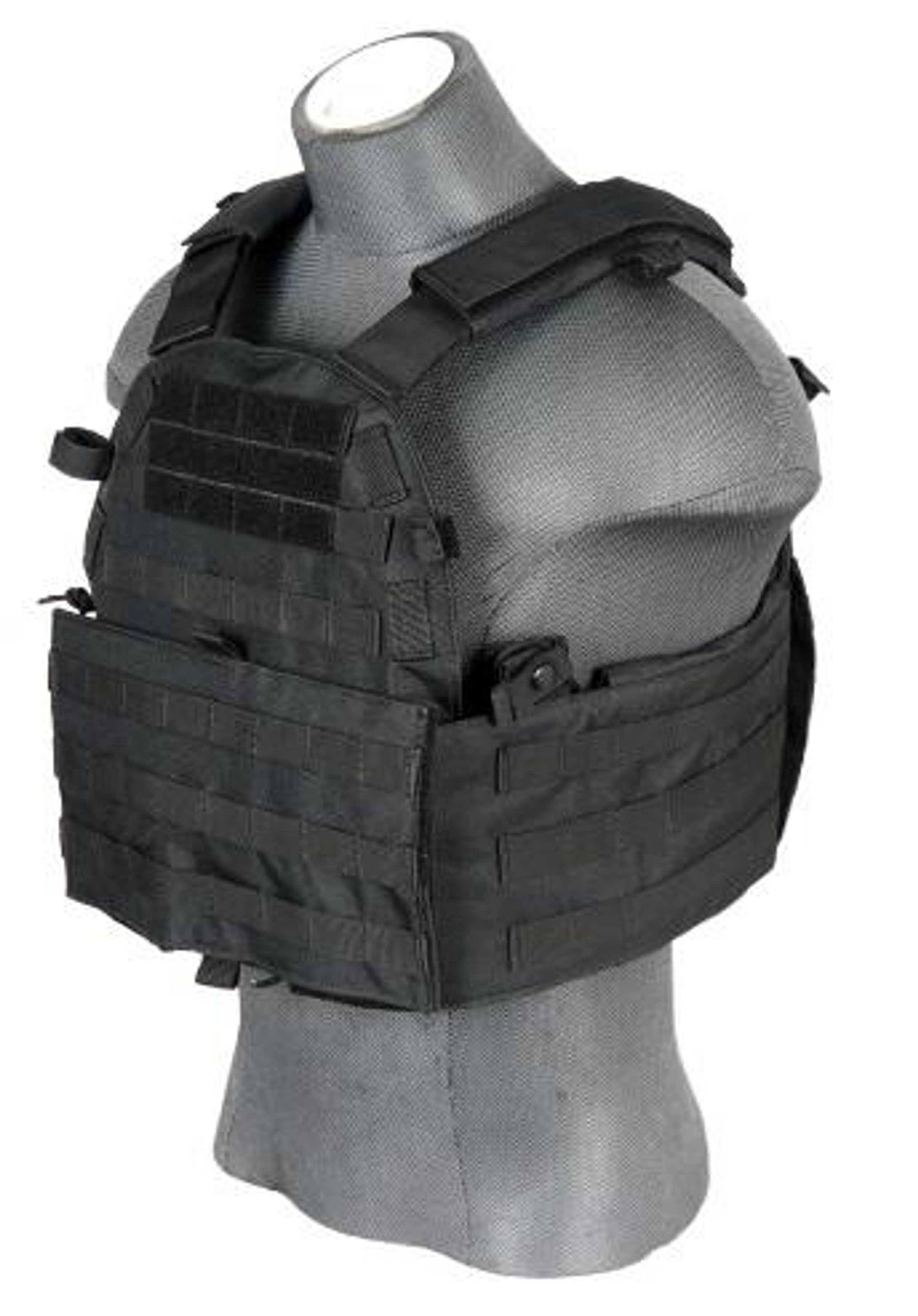 Lancer Tactical 6094 Plate Carrier Vest, Black