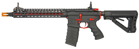 GandG CM16 SRXL 12 Keymod Airsoft DMR AEG - Red and Black Edition GandG CM16 SRXL 12 Keymod Airsoft DMR AEG - Red and Black Edition