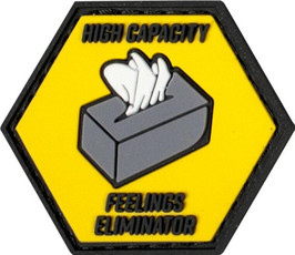 Valken High Capacity Feelings Eliminator 1.5 x 1.3 Morale Patch, Yellow Valken High Capacity Feelings Eliminator 1.5 x 1.3 Morale Patch, Yellow