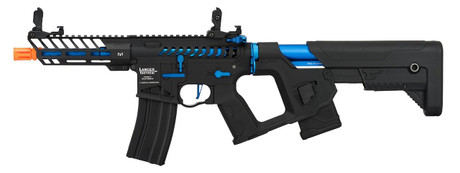 Lancer Tactical Enforcer Series NEEDLETAIL Skeleton ProLine Low FPS AEG Airsoft Rifle, Black / Navy Blue Lancer Tactical Enforcer Series NEEDLETAIL Skeleton ProLine Low FPS AEG Airsoft Rifle, Black / Navy Blue