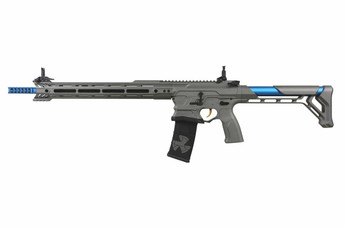 GandG BAMF Team Cobalt Kinetics M4 Advanced ETU Airsoft Rifle, Grey / Blue GandG BAMF Team Cobalt Kinetics M4 Advanced ETU Airsoft Rifle, Grey / Blue