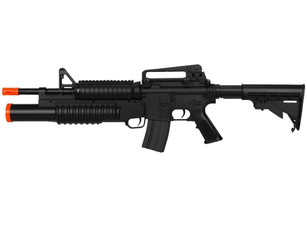 Double Eagle M4 AEG w/ Underbarrel Tri-Shot Launcher Double Eagle M4 AEG w/ Underbarrel Tri-Shot Launcher