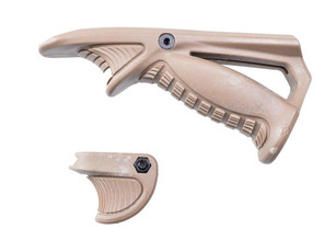PTK and VTS Angled Foregrip and Handstop Set, Tan PTK and VTS Angled Foregrip and Handstop Set, Tan