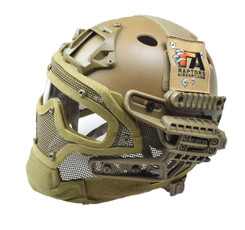 RTQ G4 System PJ Helmet and Full Mask, FDE/Tan RTQ G4 System PJ Helmet and Full Mask, FDE/Tan