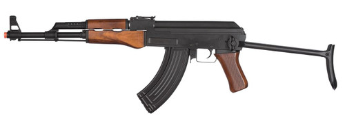 LCK47S Full Metal AK47 Airsoft Rifle w/ Real Wood Grips and Folding Stock LCK47S Full Metal AK47 Airsoft Rifle w/ Real Wood Grips and Folding Stock