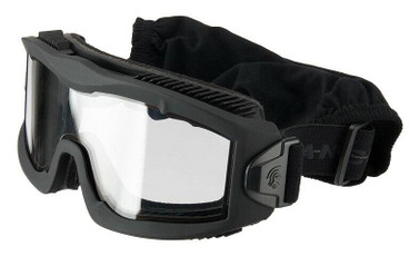 Lancer Tactical AERO Series Dual Pane Airsoft Goggles, Black Lancer Tactical AERO Series Dual Pane Airsoft Goggles, Black