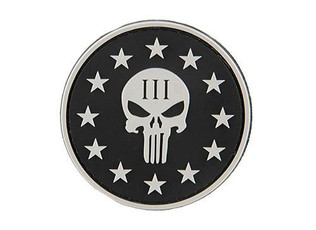 G-Force Punisher 3 Percenter Patch, Black G-Force Punisher 3 Percenter Patch, Black
