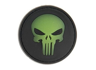 G-Force Round Punisher Glow-In-The-Dark PVC Morale Patch G-Force Round Punisher Glow-In-The-Dark PVC Morale Patch