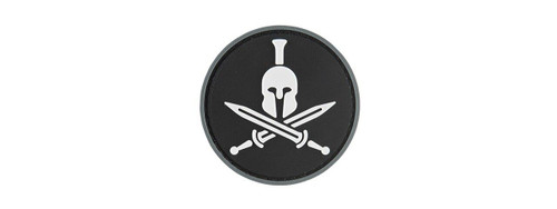 G-Force Spartan Molon Labe Round PVC Morale Patch, Black G-Force Spartan Molon Labe Round PVC Morale Patch, Black