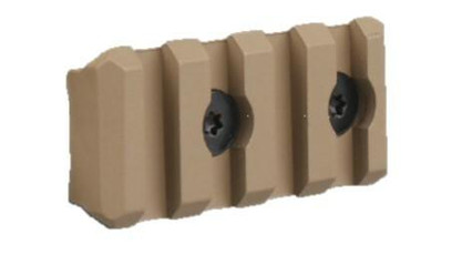 Raptors Airsoft 4-Slot Keymod Rail Section, Tan Raptors Airsoft 4-Slot Keymod Rail Section, Tan