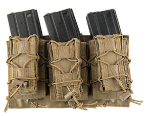 Lancer Tactical 1000D Nylon MOLLE 2-1 M4/Pistol Mag Pouch, Tan