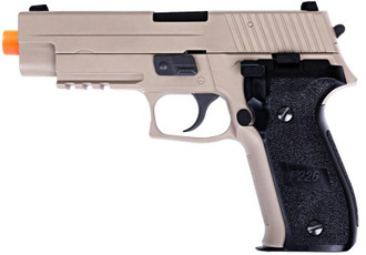 WE Tech F226 Series MK25 Gas Blowback Airsoft Pistol, Tan WE Tech F226 Series MK25 Gas Blowback Airsoft Pistol, Tan