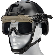 Lancer Tactical Helmet Safety Goggles, Smoke Lens, Foliage Lancer Tactical Helmet Safety Goggles, Smoke Lens, Foliage