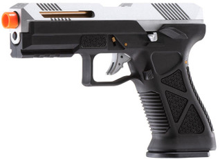 HFC Tactical Gas Blowback  Airsoft Pistol, Black/Silver HFC Tactical Gas Blowback  Airsoft Pistol, Black/Silver