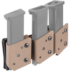 Lancer Tactical IPSC Open Class Competition Triple Magazine Pouch, Tan