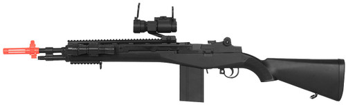 M160A2 Spring Powered M14 Airsoft Rifle, Black M160A2 Spring Powered M14 Airsoft Rifle, Black
