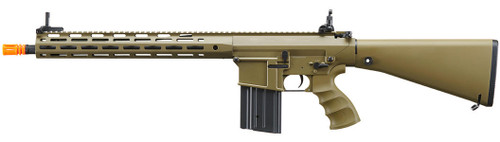 Golden Eagle SR-25K w/ URX4 M-LOK Handguard & Full Stock AEG Airsoft Rifle, Tan Golden Eagle SR-25K w/ URX4 M-LOK Handguard & Full Stock AEG Airsoft Rifle, Tan