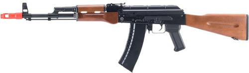 Cybergun ICS Kalashnikov Licensed AK-74 Airsoft AEG Rifle w/ Real Wood Furniture, Black/Wood Cybergun ICS Kalashnikov Licensed AK-74 Airsoft AEG Rifle w/ Real Wood Furniture, Black/Wood