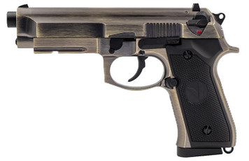Vorsk VM9 Osiris Gas Blowback Airsoft Pistol, Brushed Aluminum