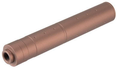 Lancer Tactical 195mm Aluminum Dot Mock Suppressor, Coyote Brown