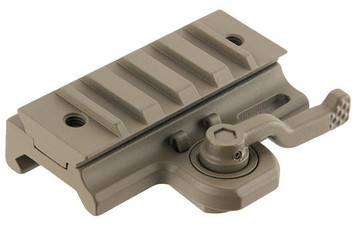 Atlas Custom Works 20mm Picatinny Throw Mount Lever for Dovetail Rails, Tan