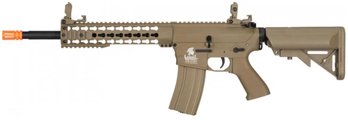 Lancer Tactical Gen 2 10" KeyMod M4 Evo Airsoft AEG Rifle Core Series, Tan
