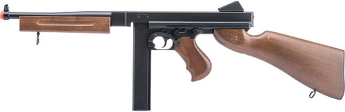 Cybergun Licensed Thompson M1928A1 Airsoft LPAEG Rifle, Wood Cybergun Licensed Thompson M1928A1 Airsoft LPAEG Rifle, Wood