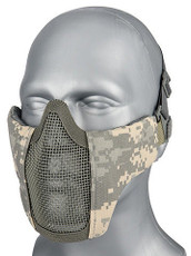 G-Force Steel Mesh Nylon Lower Face Mask, ACU G-Force Steel Mesh Nylon Lower Face Mask, ACU