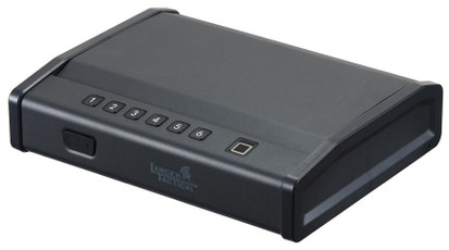 Lancer Tactical Biometric Fingerprint Password Safe Box, Black