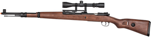 Double Bell WWII Kar 98k Bolt Action Spring Airsoft Rifle, Faux Wood