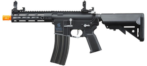 Lancer Tactical Gen 2 Hellion M-LOK 7" M4 Airsoft AEG Rifle, Black/Silver