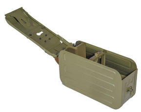 Atlas Custom Works Airsoft 5000rd Steel PKM HMG Automatic Winding Box Magazine, OD