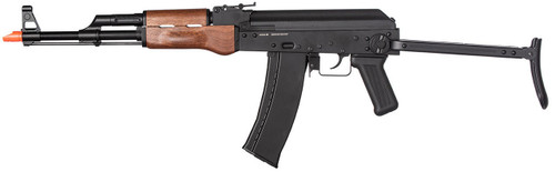WellFire AK74 CO2 Blowback Airsoft Rifle with Folding Stock, Faux Wood/Black WellFire AK74 CO2 Blowback Airsoft Rifle with Folding Stock, Faux Wood/Black