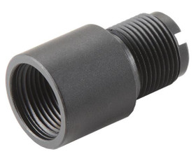 Lancer Tactical 14mm CW to 14mm CCW Thread Adapter, Black