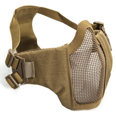 ASG Strike Systems Metal Mesh Mask with Cheek Pads, Tan