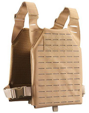 Lancer Tactical Low Profile Laser Cut MOLLE Plate Carrier, Tan Lancer Tactical Low Profile Laser Cut MOLLE Plate Carrier, Tan