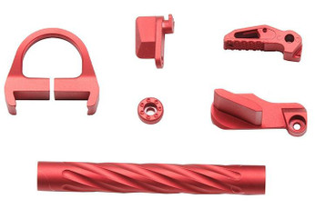 Lancer Tactical Tandemkross CTHULHU GBB Airsoft Pistol Colored CNC Accessory Upgrade Parts Set, Red