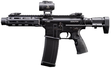 EMG Daniel Defense Licensed DDM4 PDW Airsoft AEG Rifle w/ CYMA Platinum Gearbox, Black