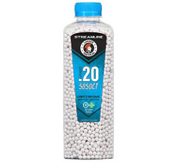 Lancer Tactical 5050 Round 0.20g Streamline Competition Grade Outdoor Tracer Airsoft BB Bottle, Green