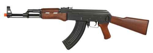 DE Airsoft AK47 Fully Automatic Electric AEG Airsoft Rifle, Black