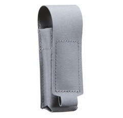 Lancer Tactical Laser Cut Single Pistol Magazine Pouch with Flap Cover, Gray