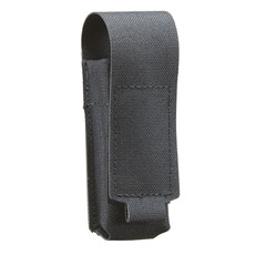 Lancer Tactical Laser Cut Single Pistol Magazine Pouch with Flap Cover, Black