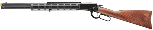 Atlas Custom Works M1873 "Mares Leg" Long Barreled Lever Action Airsoft Green Gas Rifle w/ M-LOK Rail, Black