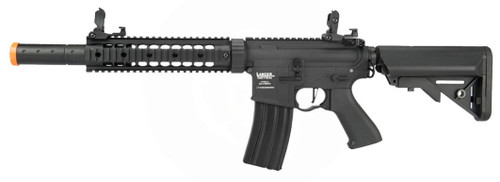 Lancer Tactical Low FPS Gen 2 10" M4 SD Carbine Airsoft AEG Rifle w/ Mock Suppressor, Black