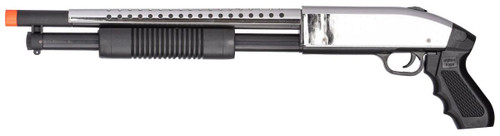 UKARMS P388 Spring Single Shot Airsoft Shotgun, Silver