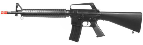 WellFire M16A1 Tactical Carbine Spring Airsoft Rifle, Black