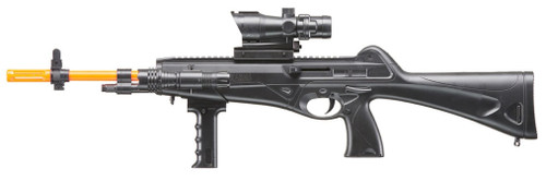 UK Arms M8910B Spring Powered Airsoft Rifle, Black