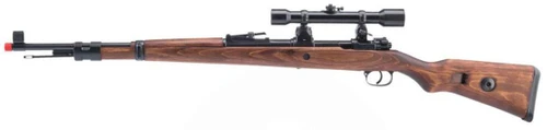 ARES Karabiner 98K Deluxe Spring Powered Bolt Action Airsoft Rifle, Wood