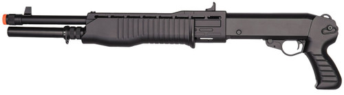 Double Eagle M63 Pump Action 3x10 Shell Tri-Shot Airsoft Shotgun, Black