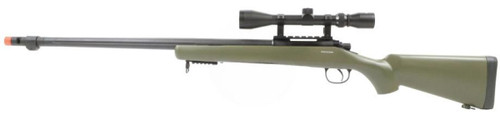 WellFire VSR-10 Spring Airsoft Sniper Rifle w/ Scope, OD Green